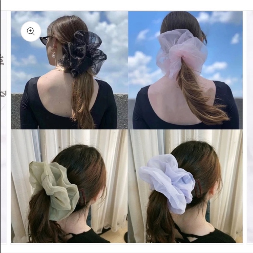 Oversize organza scrunchie - Picture 3 of 3